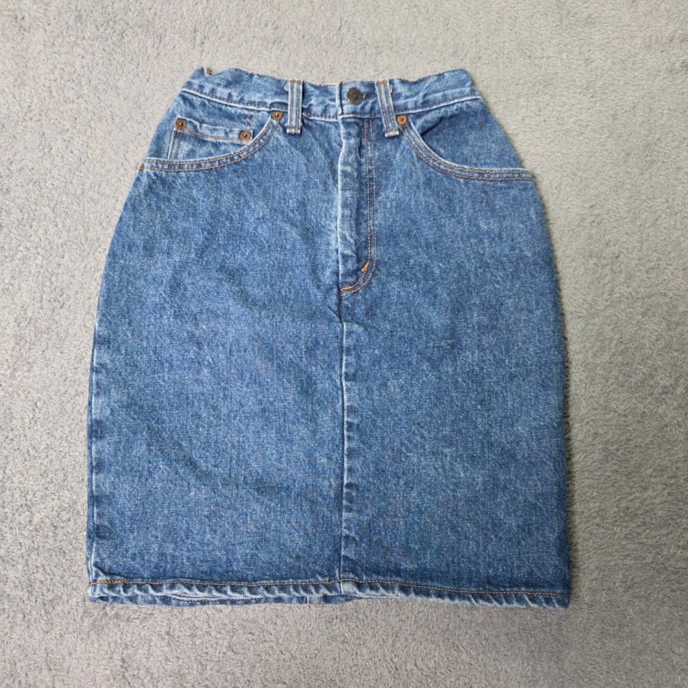 Levi's Womens 23 Denim Pencil Skirt Medium Wash High Waisted Vintage 97505-1206